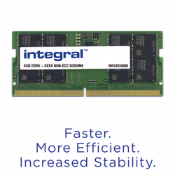Integral 32GB LAPTOP RAM MODULE DDR5 5600MT/s PC5-44800 UNBUFFERED NON-ECC SODIMM 1.1V 2GX8 CL46 - Additional view 3