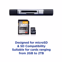 Integral USB3.2 GEN1 3.1 GEN1 3.0 CARD READER TYPE A & TYPE C DUAL SLOT SD MICRO SD RETAIL - Additional view 2