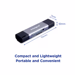Integral USB3.2 GEN1 3.1 GEN1 3.0 CARD READER TYPE A & TYPE C DUAL SLOT SD MICRO SD RETAIL - Additional view 8