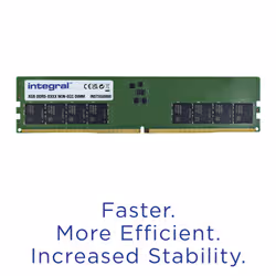 Integral 32GB PC RAM MODULE DDR5 4800MT/s PC5-38400 UNBUFFERED NON-ECC DIMM 1.1V 2GX8 CL40 - Additional view 2