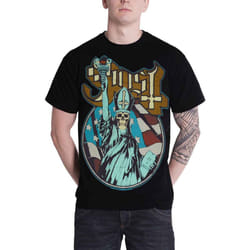 Ghost Statue of Liberty T Shirt - S, Black