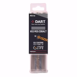 Dart 10mm HSS Cobalt Twist Drill Pk 5