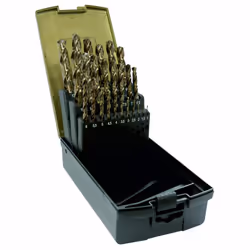 Dart 25 Piece HSS Cobalt Twist Drill Set, Drill, Twist drill bit, Stainless steel, Steel, Brass, Sheet metal, Cast iron, Non- ...