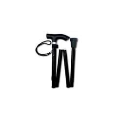 Healthcare Walking Stick, Flexible and Durable Walking Aid, Collapsible Walking Stick and Mobility Aid, Adjustable from 33-37 inches, Black