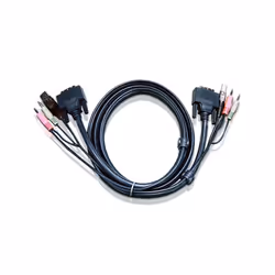 2M KVM OCTOPUS CABLE - DVI-D MALE & USB A