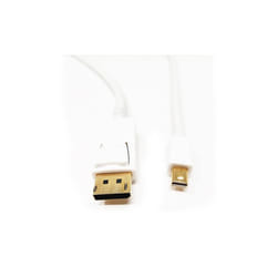 Fairline Mini DisplayPort To DisplayPort Video Adapter 2M Cable 1102-020 White