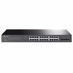 TP-LINK 24 PORT + 4 SFP GIGABIT PoE+ R/M SMART SWITCH - 250WTP-LINK TL-SG2428P V5 L2+ Managed PoE Switch. 24 x Power over Eth ...