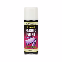 Ivory Fabric Spray Paint 200ml Flexible Clothes Aerosol