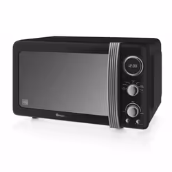 Swan SM22030BN, Countertop, Solo microwave, 20 L, 800 W, Built-in display, Buttons, Rotary