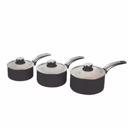 Swan Retro 5 Piece Pan Set Black - Additional view 4