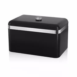 Swan Retro Bread Bin Black - Additional view 4