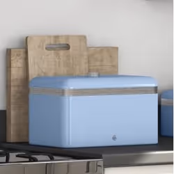 Swan Retro Bread Bin Blue - Additional view 7