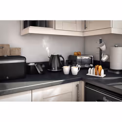 Swan Retro Set of 3 Canisters Black