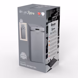 Swan Retro 45L Square Sensor Bin - Additional view 4