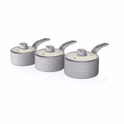 Swan Retro 3 Piece Saucepan Set - Additional view 4