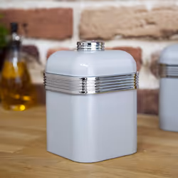 Swan SWKA1020GRN Set of 3 Retro Storage Canisters, Grey