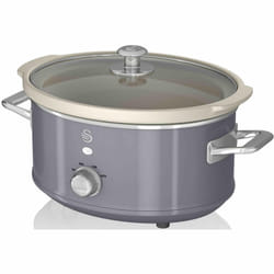Swan SF17021GRN 3.5 Litre Retro Slow Cooker Grey