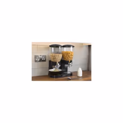 Swan Double Cereal Dispenser, Black, 3.5 Litre