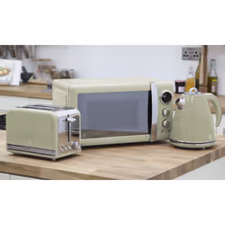 Swan Retro Kitchen Triple Pack | Includes Toaster, Kettle & Microwave - Green