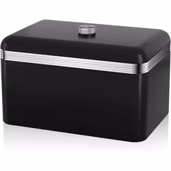 4pc Swan Retro Kitchen Storage Set - Black