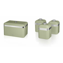 4pc Swan Retro Kitchen Storage Set - Green