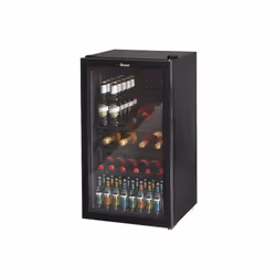 Swan 80L Black Undercounter Fridge, 80 L, N-ST, E, Black