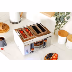 Swan ST14620WHTN toaster 6 4 slice(s) 1500 W Stainless steel, White - Additional view 5