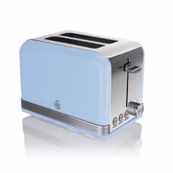 Swan Retro Twin Pack 1.5L Jug Kettle & 2 Slice Toaster in Blue