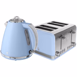 Swan Retro STP7041BLN Kettle And Toaster Sets - Blue