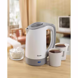 Swan Dual Voltage Travel Kettle with Two Tea Cups, 0.5 Litre Capacity, 125-600 W, Lightweight, White/Grey, SK19011N - Additional view 5