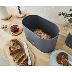Swan Bread Bin with Wooden Lid