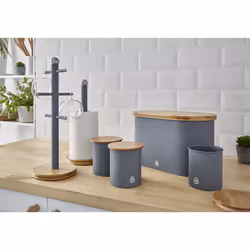 Swan Bread Bin with Wooden Lid