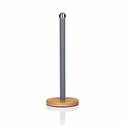Swan Nordic Towel Pole with Bamboo Base - Grey