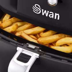 Swan SD10510BN, Hot air fryer, 6 L, Black, Rotary, Scrollbar, Stand-alone, 400 mm