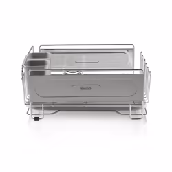 Swan SWKA5050N Dish Rack, Rust Resistant Dish Drainer with Anti Slip Feet and Drip Tray, Chrome