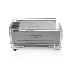 Swan SWKA5050N Dish Rack, Rust Resistant Dish Drainer with Anti Slip Feet and Drip Tray, Chrome
