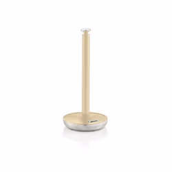 Swan Retro Towel Pole and Mug Tree Set 6 Mug Capacity Non-Slip Bases Kitchen Storage Easy Clean - Cream