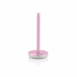 Swan Retro Towel Pole and Mug Tree Set 6 Mug Capacity Non-Slip Bases Kitchen Storage Easy Clean - Pink
