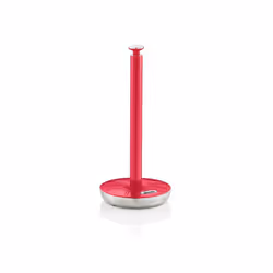 Swan Retro Towel Pole and Mug Tree Set 6 Mug Capacity Non-Slip Bases Kitchen Storage Easy Clean - Red