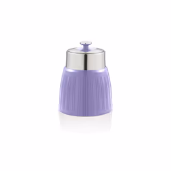 Swan Set of 3 Canisters, Tea+Coffee+Sugar containers set, 1.2 L, Purple, Detachable lid, Round, 156 mm