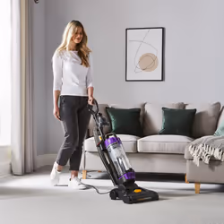 Swan Powerspeed Upright Vacuum, Dry, Bagless, 4 L, HEPA, 78 dB, Black, Purple