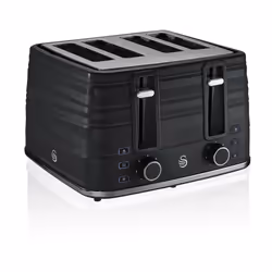 Swan 4 Slice Black Toaster - Additional view 4