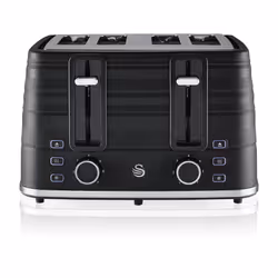 Swan 4 Slice Black Toaster - Additional view 5