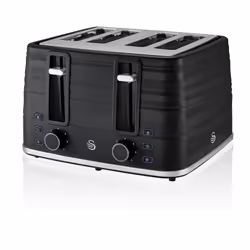 Swan 4 Slice Black Toaster - Additional view 7