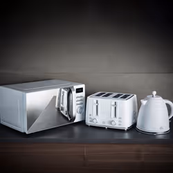 Swan 4 Slice White Toaster