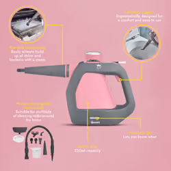 Swan SC17350QOCN steam cleaner Portable steam cleaner 0.22 L 1000 W Pink - Additional view 7