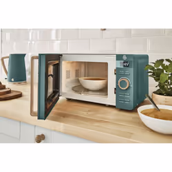 Swan Nordic 1.7 Litre Jug Kettle, 2 Slice Toaster & Microwave LED 800W Freestanding - Green