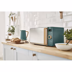 Swan Nordic 1.7 Litre Jug Kettle, 2 Slice Toaster & Microwave LED 800W Freestanding - Green