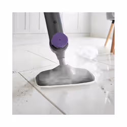 Swan Dirtmaster Steam Mop, Rapid-Heating, Multi-Surface, Chemical-Free, Kills 99.9% Germs, With Mop Pad & Carpet Glider, 1300W, Purple/Grey, SC30130N