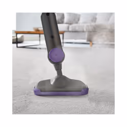 Swan Dirtmaster Steam Mop, Rapid-Heating, Multi-Surface, Chemical-Free, Kills 99.9% Germs, With Mop Pad & Carpet Glider, 1300W, Purple/Grey, SC30130N